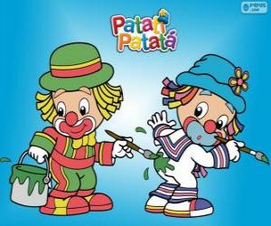 пазл Patati Patatá клоуны, двух художников